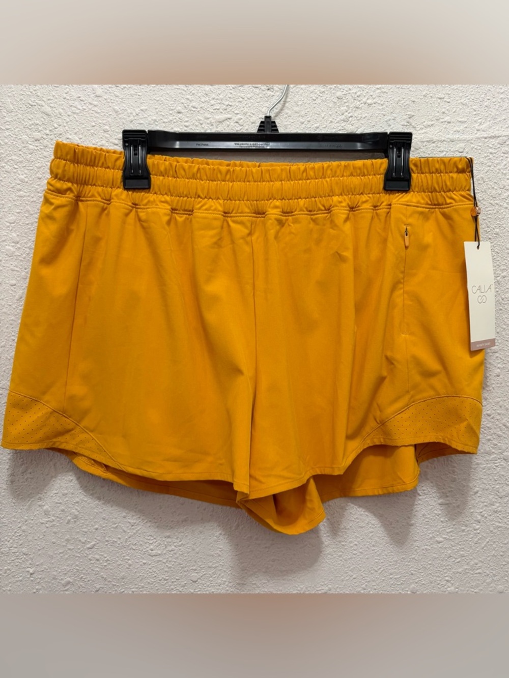 Calia Midrise Infinity Running Shorts in Glowing Umber NWT L